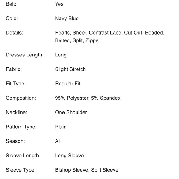 ONE SHOULDER, PEARL DESIGN, LACE HEM MIDI  DRESS - Picture 8 of 9